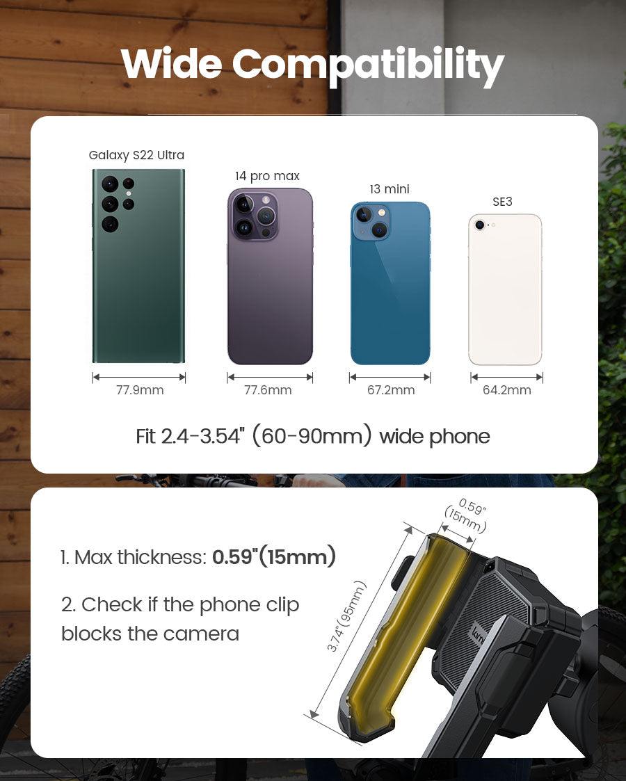Bike Phone Holder for E-Bikes & Scooters