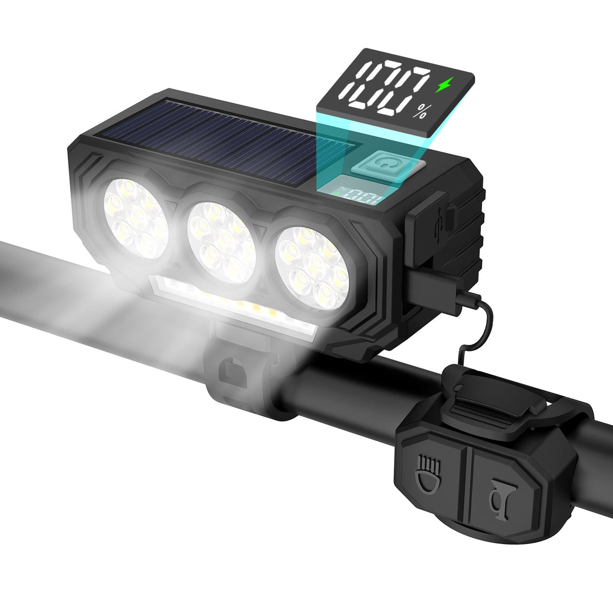 21 LED Headlight With Solar