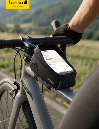 Bike Frame Bag Waterproof Bike Phone Bag 1.6L