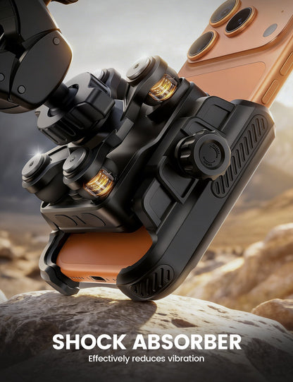 Motorcycle Bike Phone Mount Upgrade Vibration Dampener Camera Friendly