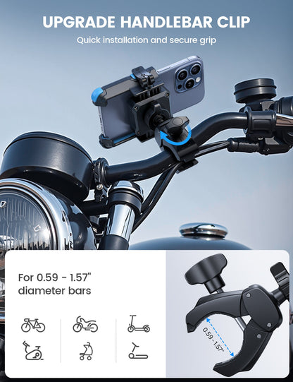 Bike Phone Mount Scooter Handlebar Clip