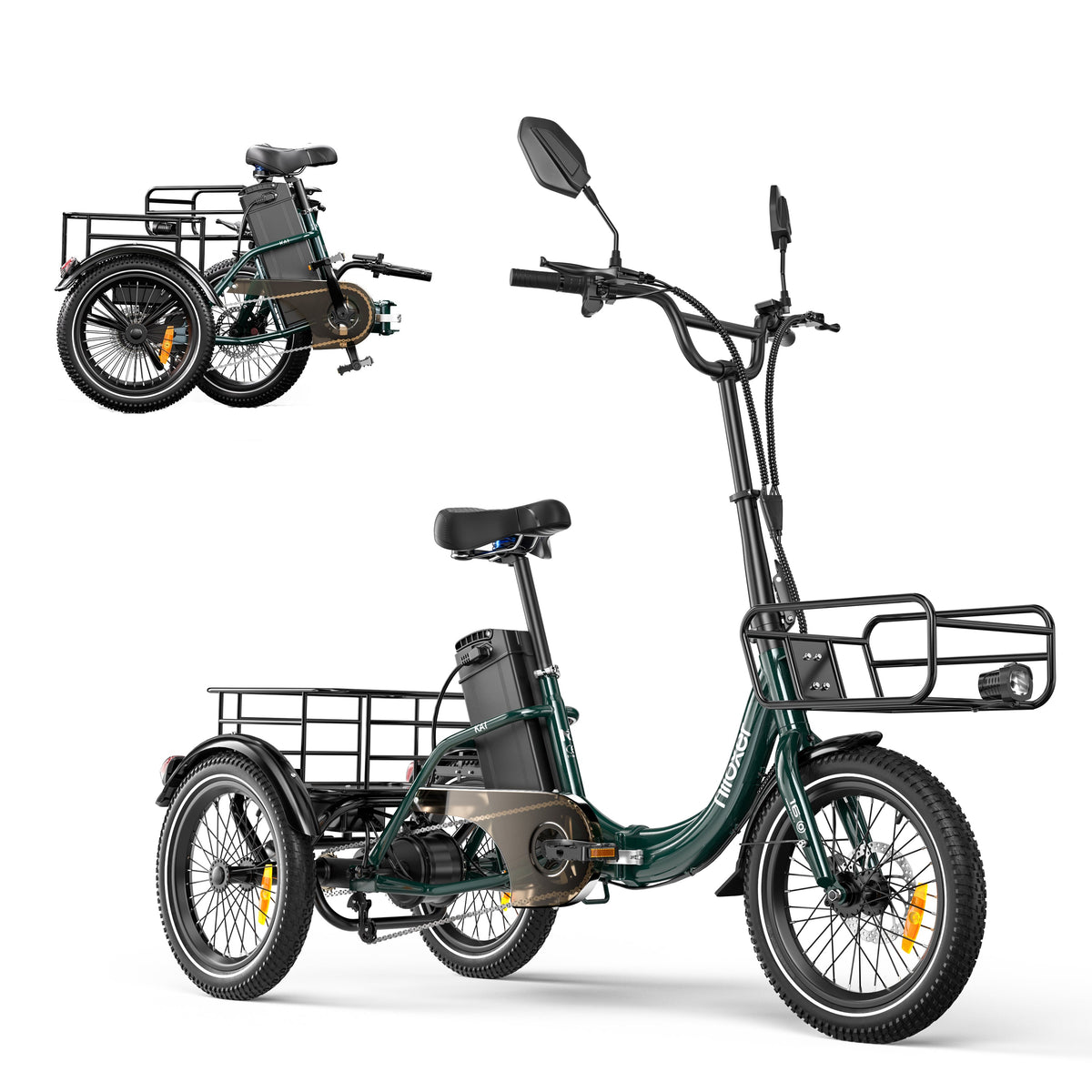 Foldable Electric Tricycle for Adults & Seniors